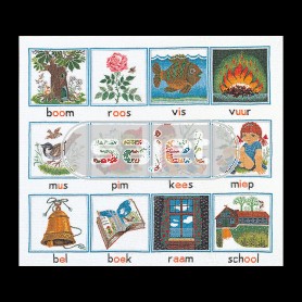 borduurpakket boom-roos-vis