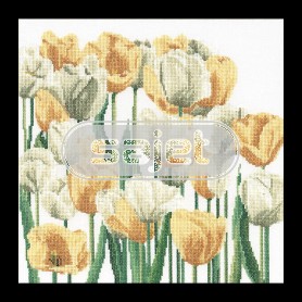 borduurpakket tulpenveld