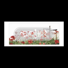 borduurpakket papavers rood 