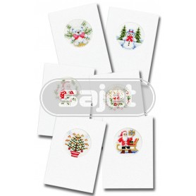 borduurpakket kerstkaart (6 st.)