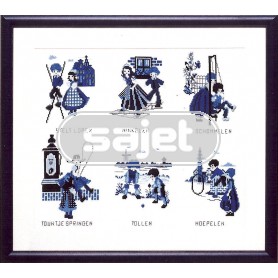 borduurpakket oud-hollandse kinderspelen