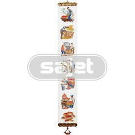 borduurpakket bellekoord, boer, bakker, bolletje