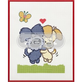 borduurpakket woezel&pip, vriendschap
