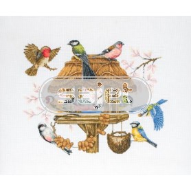 borduurpakket vogelhuisje