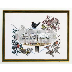borduurpakket vogelhuisje