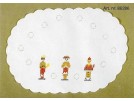 kruis/steelsteekkleedje drie koningen, wit
