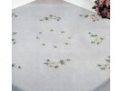 steelsteekdekservet papavers, wit