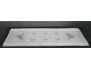 steelsteekloper kaapse viooltjes met bladeren, wit