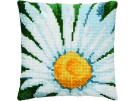 kruissteekkussen margriet close-up