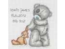 borduurpakket me to you, geboorte, teddy birth