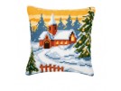 kruissteekkussen kerk in wintersfeer