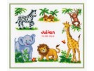 borduurpakket jungle, geboorte julian