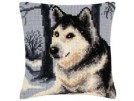 kruissteekkussen husky