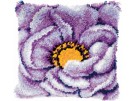 knoopkussen paarse papaver