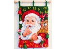kruissteekwandkleed kerstman fluistert…