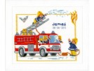 borduurpakket brandweer, geboorte james