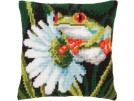 kruissteekkussen boomkikker op blad