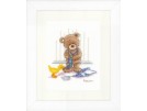 borduurpakket popcorn bear, goed je sjaal om doen!