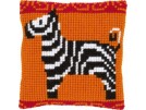 kruissteekkussen zebra