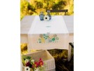 kruissteekloper libellen en paardebloemen, ecru