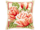 kruissteekkussen rose rozen-2
