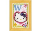 borduurpakket hello kitty, letter W