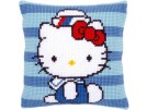 kruissteekkussen hello kitty, kitty als matroos