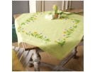 kruissteekdekservet paardenbloemen, groen
