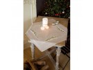 kruissteekdekservet winterdorp, beige