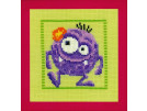 borduurpakket monsters, paars monster