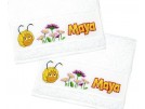 borduurpakket maya de bij, gastendoekje (2 st.) wit