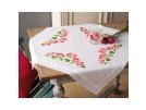 steelsteekdekservet geraniums, wit
