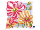 kruissteekkussen kleurige bloemen-2