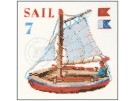 borduurpakket zeilboot, rood