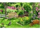 stramien + garenpakket, zomertuin