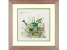 borduurpakket marjolein bastin, gieter met bloemen