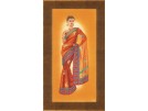 borduurpakket indiase dame in oranje sari