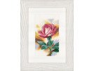 borduurpakket rose/rode roos "shy"