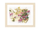 borduurpakket marjolein bastin, kolibri met fuchsia's