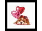 borduurpakket valentijns, puppy
