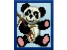 kruissteekwandkleed panda