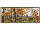 borduurpakket herfstlandschap met bosdieren