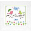 borduurpakket geboorte elias/olivia (incl. blauw/rose garen)