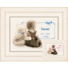 borduurpakket geb. daniel/hendrica (incl. blauw/rose garen)