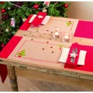 placemat (2 st.) kerst-2, aida, linnenlook