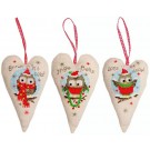 borduurpakket deco-hanger (3 st.) kerstuiltjes
