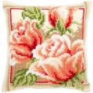 kruissteekkussen rose rozen-2