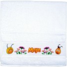 borduurpakket maya de bij, handdoek, wit