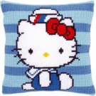 kruissteekkussen hello kitty, kitty als matroos