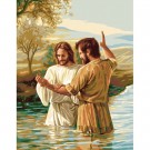 stramien + garenpakket, de doop van jezus